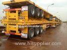 3 FUWA axle 40T capacity Flatbed Container Trailer with Six big double chamber