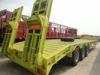 Ranking 80Tons Heavy Machine Loading Lowbed Truck Trailer / Semi Trailer