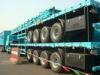 Mechanical Suspension Flatbed Container Trailer Q345 Steel Material For Sale( Yellow Paint Optional)