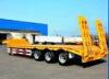 Yellow Colour Carbon steel Material Low Bed Trailer For Excavator Transportation with Mechanical
