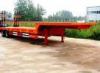 Red Colour Q345 steel Material Low Bed Trailer with FUWA axles and 28T Jost kinpin for hot sale