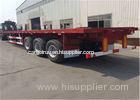Carbon Steel Material 3 Axles Flatbed Containers Semi Trailer Carry Containers or Other Staff