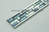 stainless steel with plated glass decor tile border