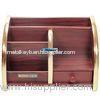 OEM Professional Notebook Wooden Pen Holder / Pencil Vase For Bank