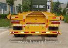 3 Axles 20-40ft Skeleton Flatbed Container Semi Trailer / Chassis Trailer with Twist Locks
