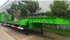 3 Axle 60T Gooseneck Low Bed Trailers With Cat Ladder / 6 air chambers