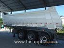 Air Suspension Dump Semi Trailer / tri axle trailers 30 - 60 tons