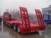 Common mechanical 3 Axle Low Bed Trailers Air Ladder FUWA Brand