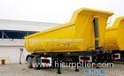 Dump tipper tri - axle cargo semi trailer hydraulic typer / 6x4 dump truck