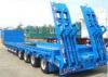 3 axle 28T load landing leg retractable drop low bed trailers with hydraulic ramp