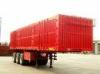 3mm Diamond Plate box semi trailer for cargo transportation close - ended