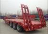 Lowbed Goose Neck Semi Trailer for Construction Transportation Tri-axle 13m 3axle