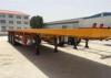 40ft steel material for container flatbed semi trailer / double axle trailer