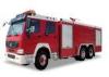 6 4 Driving Type Powder Foam Fire Fighting Trucks with Fire pump