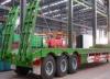 3 axle FUWA low bed semi trailers for transporting heavy truck with good price