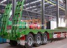 3 axle FUWA low bed semi trailers for transporting heavy truck with good price