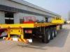 China manufacturer Tri-axle High Bed Semi-Trailer Truck Trailer flatbed trailer