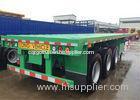 3 axle Flatbed container trailer for transporting 20FT 40FT with twist locks