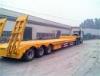 Heavy Duty 60T Lowbed Semi Trailer steel structure with Mechanical ladder