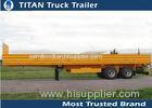 Strong trailer frame 40ft 2 axle heavy duty flat bed trailer with side walls