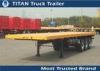 Custom 3 bpw axles 40 foot Flatbed Semi Trailer with 385 / 65 R 22.5 tires