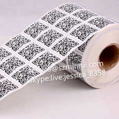 Minrui Professional Barcode Stickers QR Code Stickers Self Adhesive Vinyl Label Promotional QR Code Stickers For Packing