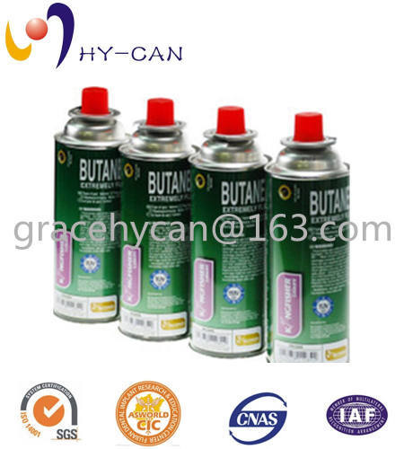 refillable aerosol tin can for packaging butane with4 color printing