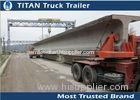 Hydraulic suspension Self - steering turntable heavy haulage trailers For Beams