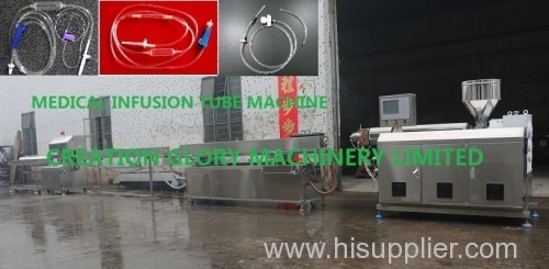 High precision medical infusion pipe making machine