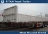 Custom commercial heavy duty flatbed trailers equipment mechanical suspension