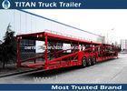 Durable Steel 20 / 7 / 5 car hauler truck Trailer for Transportation vehicle
