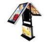 Solid Outdoor Double Sided Display Advertising Player Movable Castors