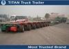 Overload Transportation 150 Ton Semi Trailer Multi dual axle trailers Hydraulic