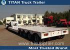 Front Loading Semi Truck Trailer / 80 Ton Removable goose neck trailers 2 - 5 axles