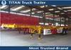 Double axles 20ft 40ft skeletal trailer chassis for containers with Double brake chamber