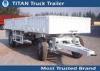 Bulk cargo transportation 25 Tons plate form drawbar trailer / flatbed semi trailers