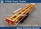 Efficient 45 Foot tri - axle 60 tons container trailer chassis for terminal port