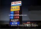 Color Gas Station Advertising Signs / Wireless Led Display Remote Controlling