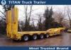 2 / 3 Axles 50tons Heavy low bed trailer with hydraulic loading cramps