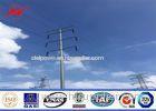 Round tapered galvanization electrical power pole for transmission pole