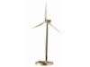 Golden Metal Wind Generator Model with Digital Clock