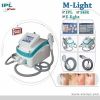 Portable SHR+IPL+E-light multifunctional machine with double handpieces with FDA and CE