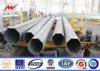 10m HDG Tapered Galvanised Steel Pole for 11kv Power Transmission / Square