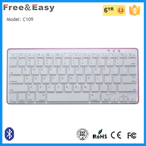 Slim wireless bluetooth keyboard