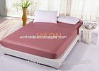 Red Striped Bed Sheets Elastic Corner Guestroom Set Hospital