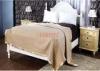 Polyester And Wool Commercial Bed Linen Hotel Classical Blanket With Satin Binding