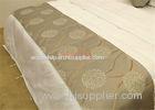 Decorative cloth Hotel Bed Runners 100% Polyester Lavender Jacquard