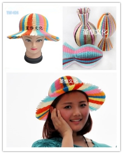 Party Supply Wholesale Fun and Magic Multi Color Paper Hat for children and women