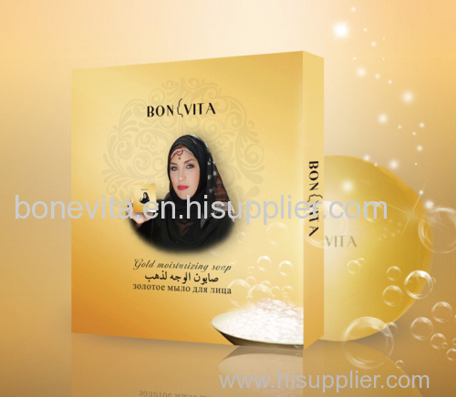 Gold facial transparent soap