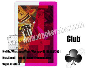 Gambling Laser Invisible Plastic Marked Playing Cards With Glasses
